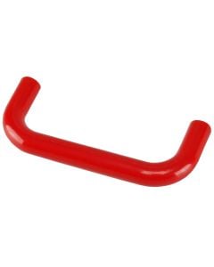 Furniture handle, plastic, red, 84 mm