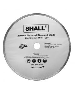 Diamond disc, Shall, 230x5x22.2  mm
