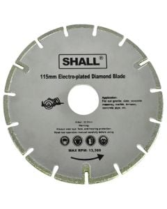 Disk diamanti, Shall, 115x7x22.2 mm