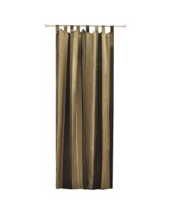 Curtain , polyester, brown, 150x270 cm