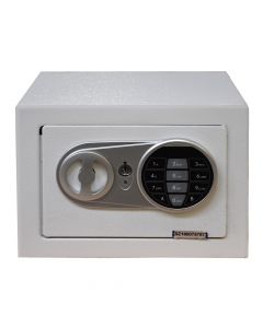 Safe,Size: 23x17x17cm, with user&Emergency code, Emergence key, four batteries 1.5V AA , with signaling