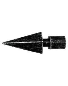 Curtain pole final, Size: D.20 mm, Color: Black-Silver, Material: Metallic