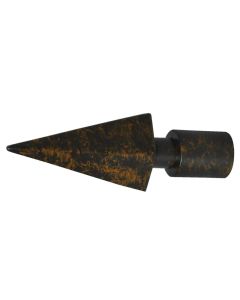 Curtain pole final, Size: D.20 mm, Color: Rust, Material: Metallic