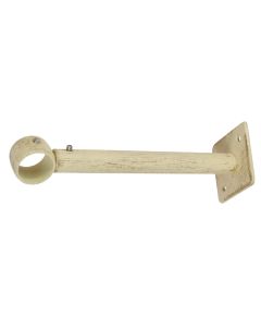 Curtain pole support, Size: D.20 mm x 15-20 cm, Color: Ivory, Material: Metallic