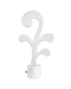 Finale per shufer perde, Permasa:  D.16 mm, Ngjyra: E bardhe me shkelqim, Materiali: Metalik