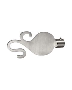 Finale per shufer perde, Permasa:  D.16 mm, Ngjyra: Nikel saten, Materiali: Metalik