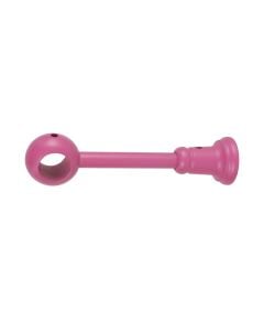 Curtain pole final, Size: D.28mm x 9-18cm, Color: Pink, Material: Wood