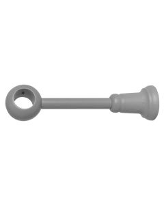 Curtain pole final, Size: D.28mm x 9-18cm, Color: Light Grey, Material: Wood