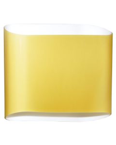 Wall lamp  Glass amber finished in mute silver.G9-2x40W.