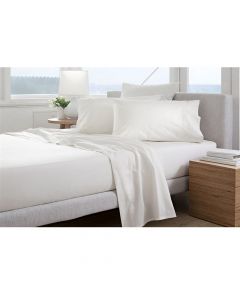 Single bed linen, 50% cotton; 50% polyester, white, bed linen: 160x240 cm (x2)