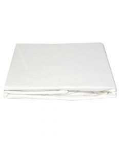 Këllëf dysheku, tek, 100% pambuk, e bardhë, 90x190 cm