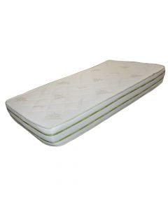 Vacuum mattress, single, foam, cotton (aloe vera), white, 90x190xH16 cm