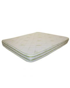 Vacuum mattress, double, foam, cotton (aloe vera), white, 160x190xH16 cm