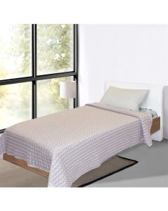 Mbulesë krevati, teke, pambuk, beige, 160x240 cm
