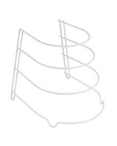 Fry pan holder, Sierra, ldpe plastic coating, white, 23x27xH23 cm