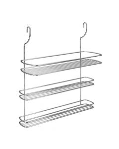 Shelf, Lonardo, chromed steel, silver, 3-tier, 35x13xH41 cm