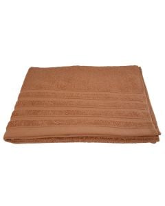 Shower towel, cotton, brown, 70x130 cm, 450 gsm