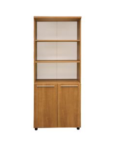 File cabinet, melamine, melamine doors, oak, 80x40xH200 cm