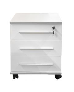 Office desk drawer, melamine, white, white, 45x41xH58 cm