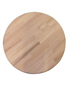 Syprinë tavoline, druri, natyrale, Ø60 xH2 cm