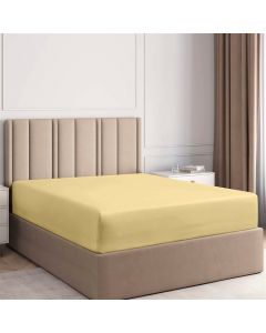 Double bed linen, Jolie, cotton, beige, 160x190 cm