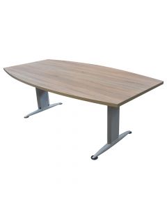 Tavolinë zyre, Breeze, strukturë metalike (argjendi mat), syprinë melamine, lisi sonoma, 210x110xH75 cm