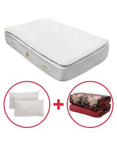 Buy double mattress (212192), get for free double quilt (212924) and 2 pillows (211929)