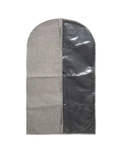Çantë per ruajtjen e xhaketave, Orga, poliestër/polietilen/pambuk, gri/e zezë, 60x0.5x100 cm