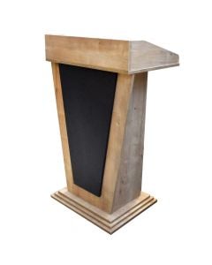 Speech stand, melamine, oak/anthracite, 70x55x115 cm