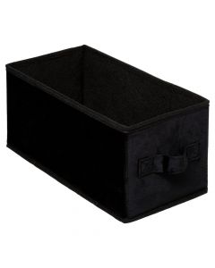Kuti magazinimi, drejtkëndore, polipropilen/poliester, e zezë, 31x15xH15cm