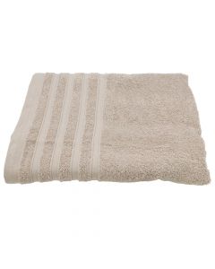 Shower towel, cotton, beige, 450 gr/m², 70x140 cm