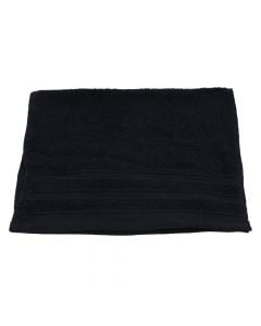 Hand towel, cotton, black, 450 gr/m², 30x50 cm