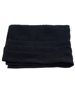 Face towel, cotton, black, 450 gr/m², 50x90 cm