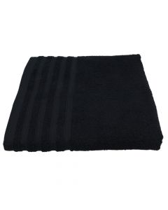 Shower towel, cotton, black, 450 gr/m², 100x150 cm