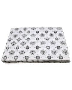 Bedlinen set, single, gray/white, 160x240 cm (x1); 90x200+30 cm (x1); 50x80+5 cm (x1)