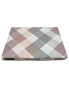 Bedlinen set, single, with stripe gray/brown, 160x240 cm (x1); 90x200+30 cm (x1); 50x80+5 cm (x1)