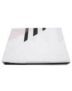 Bedlinen set, double, cotton, pink/black/white, 240x260 xm (x1); 160x200 +30 cm (x1); 50x80 cm +5 cm (x2)