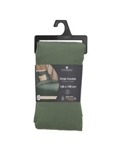 Çarçaf dysheku, Landiha, pambuk, jeshile, 140x190 cm