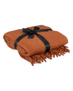 Blanket, Mohair, polyester, brown, 130x180 cm