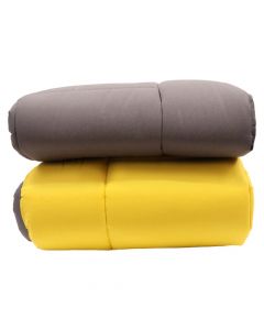 Quilt, single, cotton, black/yellow, 160x240 cm, 350 gr/m²