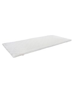 Mattress topper, single, memory foam, microfiber, white/blue, 90x190x3 cm