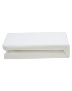 Mattress protector waterproof, single, polyester, white, 90x200+30 cm