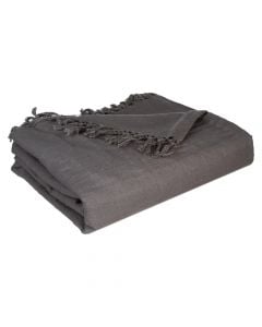 Bedspread, cottton, grey, 230x250 cm