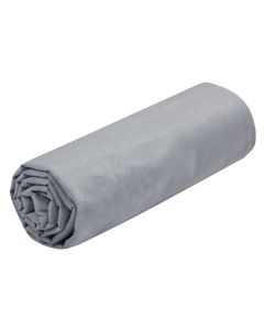 Bed linen, Eden, double, cotton, gray, 90x190+30 cm (with elastic)