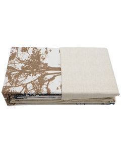 HomeLife bedlinen set, single, 20% polyester/ 80%cotton, brown, 160x240cm; 90x190 cm; 50x80 cm (x1)