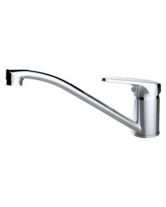 Sink mixer, ''Mia'', bronze material, silver color, chrome finsih, height, H: 15.2 cm