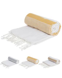 Towel, 85% cotton, 15% polyester, various, L220 x W150 cm