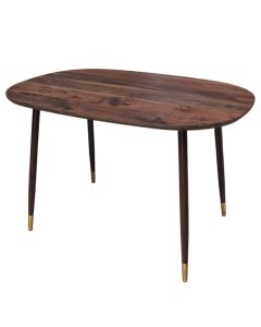 Dining table, Vivian, mdf tabletop, brown, 120x80xH75 cm