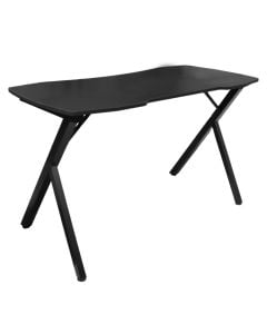 Study table, 15mm MDF with melamine tabeltop, metal frame, black, 120x60xH73 cm