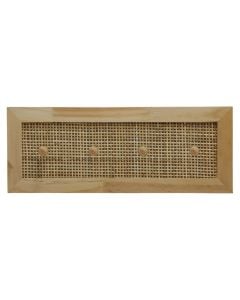 Clothes hanger, wood, brown, 5x40xH15 cm